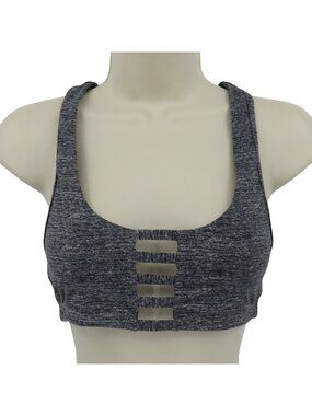 PINK Victorias Secret Womens Small Ultimate Unlined Sports Bra Cut Out Accents